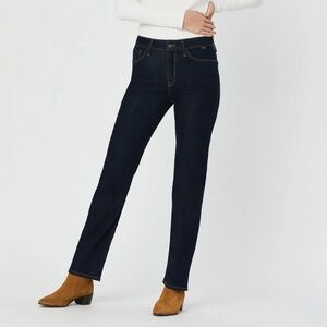 NWT mavi Kendra High Rise Straight Leg Jeans in Rinse Supersoft